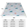 thumbnail image 3 of Sikiie Turtles And Shells Ultra-Soft Micro flannel Blanket Luxury All Seasons Warm Blanket for Bedding Sofa and Travel (4 sizes)-40"x30", 3 of 7