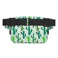 thumbnail image 3 of Kdxio Cactus 1 Crossbody Double Layer Waist Bag Belt Bag for Unisex Fanny Pack Fashion Waist Packs for Hiking Running Shopping Traveling, 3 of 9