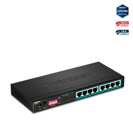 TRENDnet TPE-LG80 8-Port Gigabit Long Range PoE  Switch