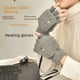 thumbnail image 1 of Guantes calefactores USB, calentadores de manos de felpa con dedos abiertos, guantes calefactores eléctricos de dos lados, extraíbles y lavables, tesoro de carga, 1 of 5