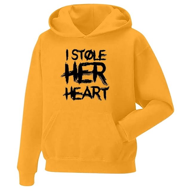 Festive Valentine's Couples Matching Hoodie Set Cozy Pullover Sweatshirt Holiday Outfit for Him