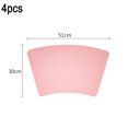 thumbnail image 2 of 4 Pcs Napperons Compensés pour Table Ronde, Tapis en Cuir PU Imperméables Résistants aux Taches Napperons de Noël, 2 of 5