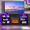 Black, variant on CKEASEAN Electric Fireplace TV Stand with 18" Fireplace Inserts, 58 inch Led Entertainment Center for TVs Up to 65", TV Media Console with Glass Shelves and Storage Cabinet for Living Room