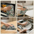 thumbnail image 6 of 2 Pcs Funny Kitchen Towels,Multicolor Bigfoot and Sticker Pattern Microfiber Dish Towels,Kitchen Tea Towels,Kitchen Towel Set (18" X 26"), 6 of 7