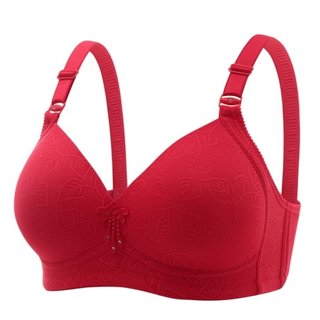 Mceream High Impact Sports Bras for Women Adjustable No Underwire Seamless Bra No Underwire Wireless Push Up Bra Comfort Sports V Neck Seamless Bralettes 2025 New Push Up Plus Size Everyday Bra