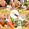 thumbnail image 3 of Wooden Handled Household Scallion Slicer, Multifunctional Kitchen Vegetable Peeler, 2026 Upgrade Multi-Functional Butter Knife 3-1 Built-in Bottle Opener, Spreader & Shredder for Bread, Toast (2PC), 3 of 7