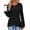 Black, variant on Casual Tops for Women Long Sleeve Shirts with Buttons Crew Neck Tunic Sweaters Fall Fashion Outfits