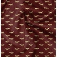 thumbnail image 1 of Soimoi Japan Crepe Satin Fabric Fox Animal Print Fabric by the Yard 42 Inch Wide, 1 of 6