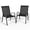 Dark Grey, variant on YEXJ Patio Dining Chairs Set of 4, Outdoor High Stacking Chairs for All Weather, Breathable Seat Fabric and Alloy Steel Frame for Backyard, Porch, Garden-4-Grey