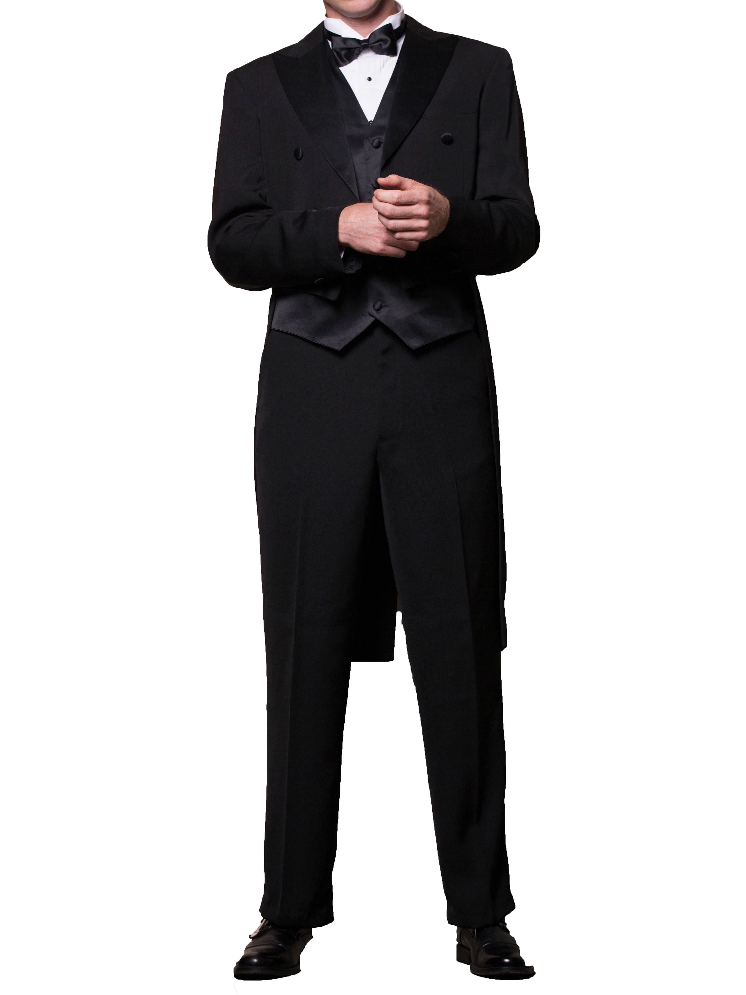 New Era Factory Outlet Mens White Tuxedo Tails Includes Tailcoat and Tuxedo Pants