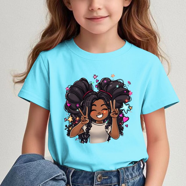 DecSea Summer Unisex Kids Breathable Tee | Printed Pattern T-shirt with Short Sleeves for Children In The Back Of School Season Round Neck Half Sleeve Casual Versatile Top