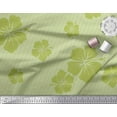 thumbnail image 3 of Soimoi Green Cotton Jersey Fabric Stripe & Floral Print Fabric by the Yard 58 Inch Wide, 3 of 3