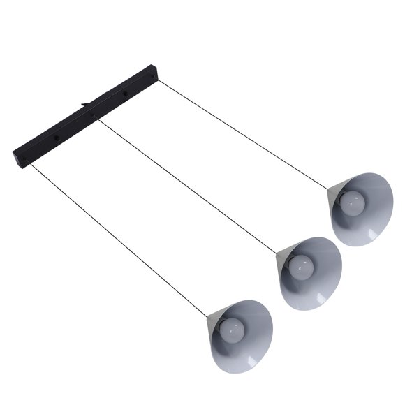 3 Light Pendant Light, Iron 3 Colors Temperature Hanging Pendant Lamp Modern Innovative Nordic Style Linear Chandelier for Kitchen Island Sink Living Room Hallway Dining Bedroom