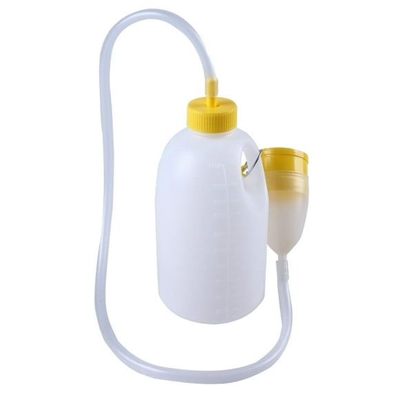 Portable Male Urinal Bottle Leakproof Travel Pee Container with Secure Lid Thickened Material for Outdoor Camping Hiking and Emergency Use