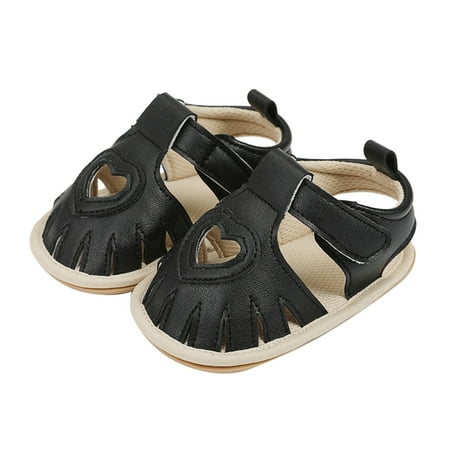 

NIUREDLTD Infant Boys Girls Single Shoes First Walkers Shoes Summer Toddler Hollow Out Flat Sandals Size 11