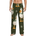 thumbnail image 2 of Lsque Mallard Ducks Wild Birds Print Men's Pajama Pants, Lounge Pant - Comfortable Home Wear,Elastic Waistband, Stylish Design-X-Large, 2 of 9