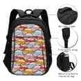 thumbnail image 3 of Easygdp Cute Cars Mochila para Laptop de Viaje con Puerto USB, Mochila para Laptop con Puerto de Carga USB para Mujeres y Hombres, 3 of 7