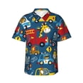 thumbnail image 2 of Goofa Vehicles Cartoon with Funny Drivers Hawaiian Shirt for Men, Unisex Summer Beach Casual Short Sleeve Button Down Shirts,Aloha Tropical Floral print shirt-, 2 of 9