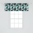 thumbnail image 2 of Ambesonne Abstract Window Valance, Expressive Ink Pattern, 54" X 18", Pale Blue Aqua, 2 of 3