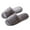 Grey, variant on Fuzzy Open Toe Slippers for Women Men Indoor Cozy Memory Foam Slip on House Slides Home Shoes