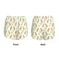 thumbnail image 3 of Rateoe Vegan Fruit Carrot Printed 2 in 1 Women's Workout Shorts for Athletic Gym Running Shorts with Phone Pockets-X-Large, 3 of 7
