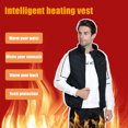 thumbnail image 4 of Honeeladyy Mens Womens Heated Vest Jacket Electric Heating Vest for Winter Sports Outdoor Hunting Skiing (Battery Not Included) Black L, 4 of 5