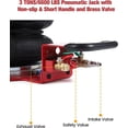 thumbnail image 6 of 3 Ton/6600 lbs Air Jack Pneumatic Jack, 3-5S Fast Lifting for Car Repair, Brass Valve, 6 of 7