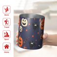 thumbnail image 5 of 12oz Coffee Tumblers Dark Blue Pumpkin Ghost Halloween Pattern Stainless Steel Vacuum Insulated Travel Tumbler Coffee Cups Mug with Lid and Straw with Cleaning Brush for Cold & Hot Drinks, 5 of 5