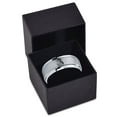 thumbnail image 3 of Thin Gray Band Gamer Tungsten Valentine Gift Promise Rings Two Tone Ring Bohemian Mens 6mm, 3 of 7