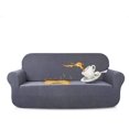 thumbnail image 1 of Housse Extensible pour Causeuse, Housses de Canapé Hydrofuges, Anti-Chien, Chat, Animal de Compagnie, Housses de Causeuse, Protège-Canapé (Causeuse, Gris), 1 of 7