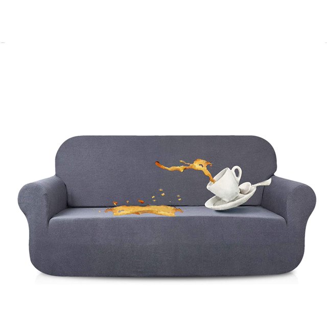 Housse Extensible pour Causeuse, Housses de Canapé Hydrofuges, Anti-Chien, Chat, Animal de Compagnie, Housses de Causeuse, Protège-Canapé (Causeuse, Gris)