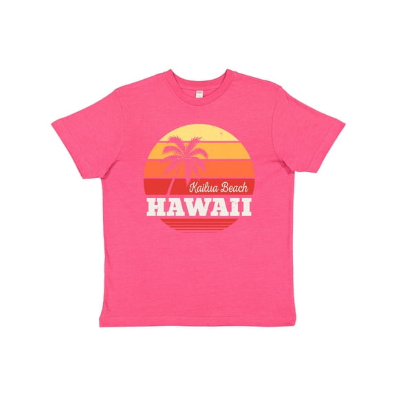 Inktastic Kailua Beach Hawaii Retro Sunset Youth T-Shirt