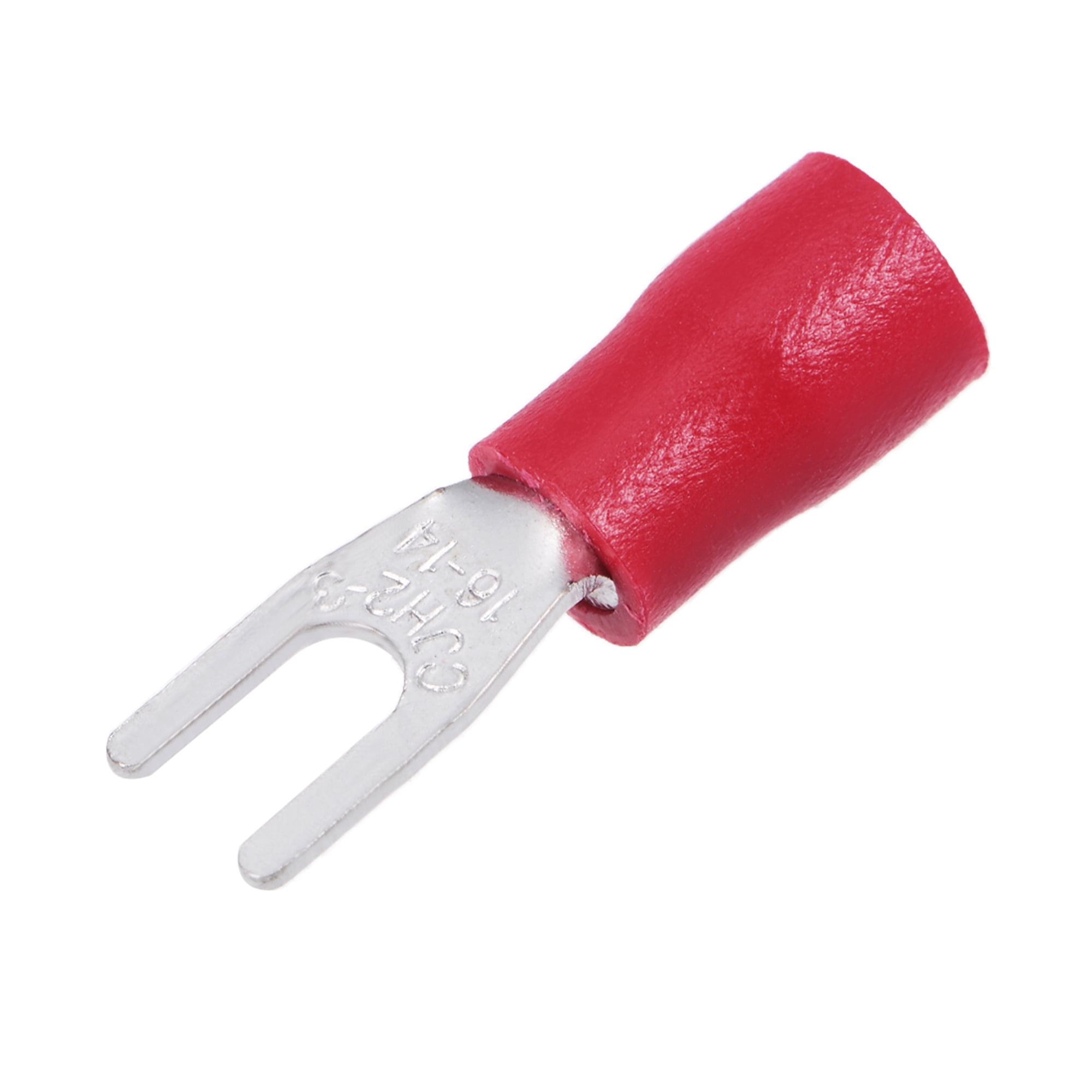 SV23 Insulated Fork Spade Wire Crimp Terminal 1614AWG Red 150Pcs