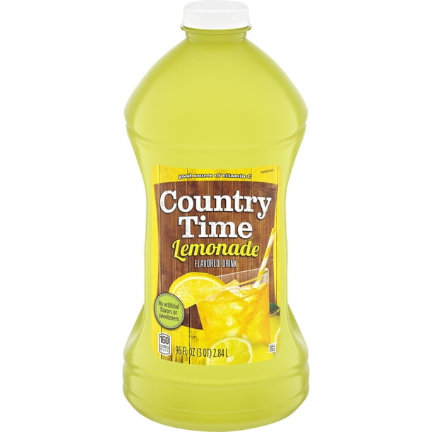 Country Time Lemonade Naturally Flavored Drink, 96 fl oz Bottle