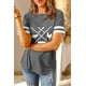 thumbnail image 2 of ABPHQTO Camiseta gris con estampado de animales divertidos de la granja a la mesa para mujer, 2 of 5
