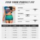 thumbnail image 5 of Fotbe Green Turquoise Teal Shorts Sin Costuras – Shorts Deportivos de Cintura Alta para Mujer, Elásticos para Gimnasio, Yoga, Running o Ciclismo-Large, 5 of 8
