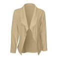 thumbnail image 4 of Womens Casual Long Sleeve Blazers Solid Color Knit Work Office Open Front Jacket Lightweight Business Loose Cardigans, 4 of 5