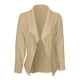 thumbnail image 3 of Gibobby Blazer mujer casual Blazer de manga larga para mujer con un botón color sólido para negocios delgado y de gran tamaño(Caqui,XG), 3 of 5