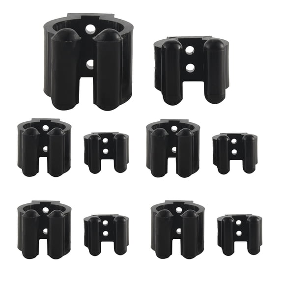 20 Pieces Regular Fishing Rod Storage Clips, Pole Holder Clip Rack, 2 Style & 10Pcs Each - Big for Hold Handle, Small Your