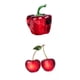 thumbnail image 1 of Fruta de cristal Escultura Arte Estantería Decoración nto Chili rojo + Fruta de cristal Escultura Arte Estantería Decoración Soledad Estatua de fruta de cristal, 1 of 7