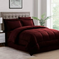 500-TC Egyptian Cotton All Season Comforter for Adults Extra Large King Size 120" x 136" Inches, 1pc Comforter Box Stitched with 4 Corner Tabs, 300 GSM Comforter, Wine Stripe