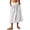 White, variant on Wutalume Women's Midi Skirt with Deep Pockets, Pleated Design, Elastic Waistband, Flowy A-Line Skirt for Casual, Office, and Weekend Outfits,Beige L