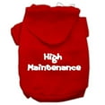 thumbnail image 1 of High Maintenance Screen Print Pet Hoodies Red Size S (10), 1 of 1