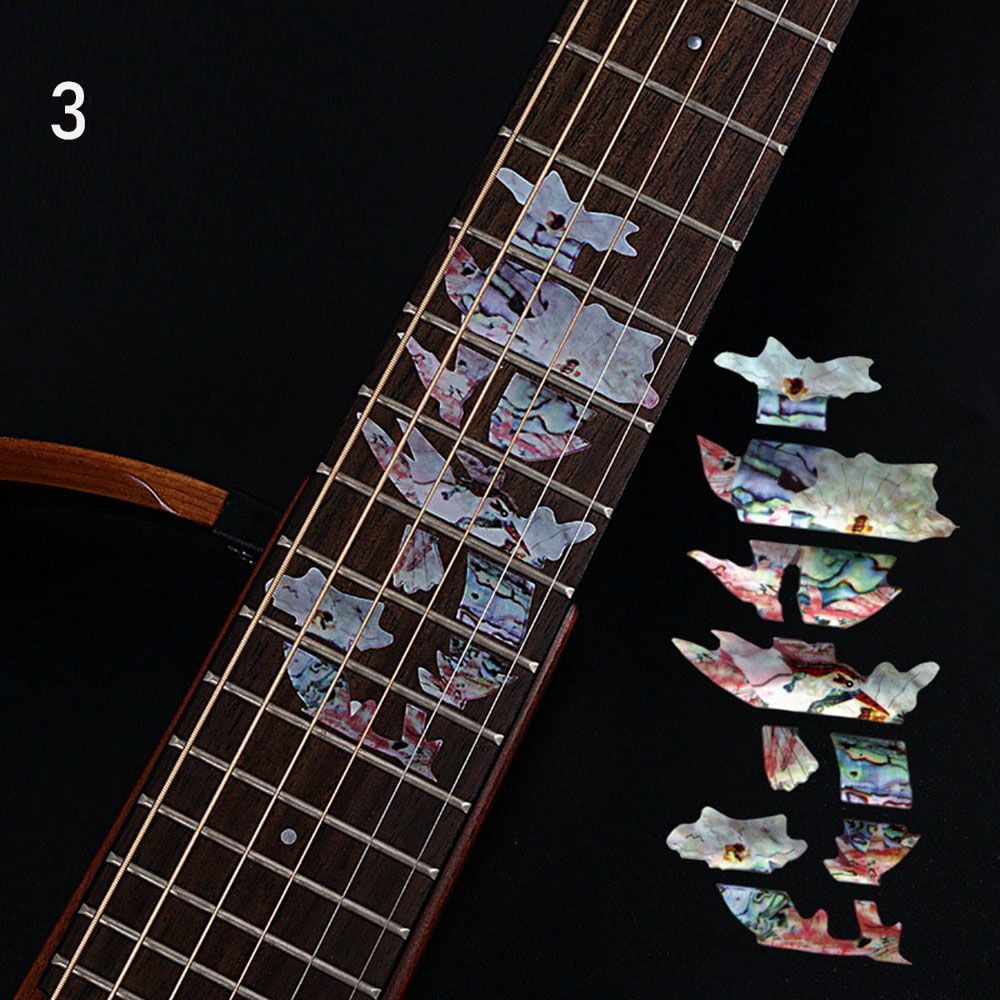 New 22 Styles Beautiful Electric Guitar Parts Ultra Thin Stickers