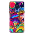 thumbnail image 1 of MUNDAZE Motorola Moto G Play 2021 Shockproof Clear Hybrid Protective Phone Case Neon Psychedelic Indie Hippie Indie King Cover, 1 of 5