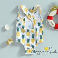 thumbnail image 3 of B930G-Mameluco De Verano Para Niñas/Traje De Baño Sin Mangas Con Estampado De Piña/Cuello, 3 of 3