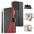 thumbnail image 3 of Funda cartera GANGXUN para Samsung Galaxy A33 5G , cuero PU con tarjetero, cremallera, correa de mano, soporte y protección 1159°, 3 of 6