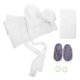 thumbnail image 5 of GOOHOCHY 1 juego de accesorios para fotografía de recién nacidos, adorable albornoz pequeño para bebés y niños pequeños, toalla de baño de forro polar coral suave para niña con accesorios., 5 of 8