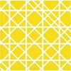 Club Pack of 288 Yellow and White Farmhouse Square Beverage Napkins 10"