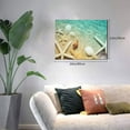 thumbnail image 2 of Balery Starfish And Seashell On The Beach Pattern Canvas Decorative Picture – 30x40in Premium Wall Art, Modern Canvas Print for Home Decor（Horizontal）, 2 of 6